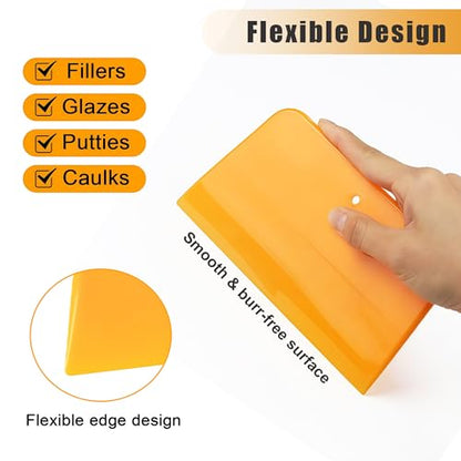 Body Filler Spreader Set,9PCS Reusable Plastic Auto Body Tools