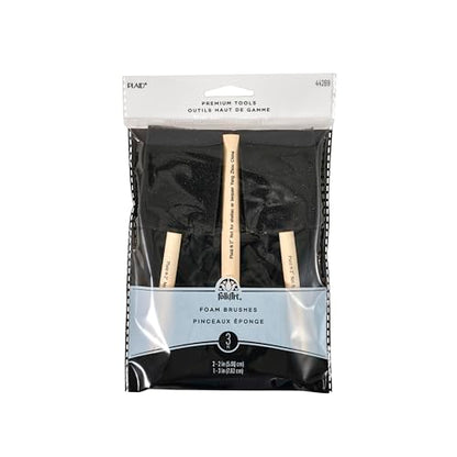 Plaid Enterprises 44269 Foam Brushes, 44269 (3 Pack)