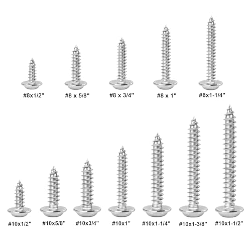 #10x1-1/4 Phillips Modified Truss Head Wood Screws 100pcs ZGLS-04 - size: #10 x 1-1/4"