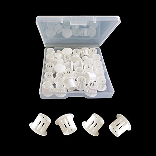 30 Pcs White 10mm (3/8") Plastic Hole Plugs - size: 10mm (3/8")