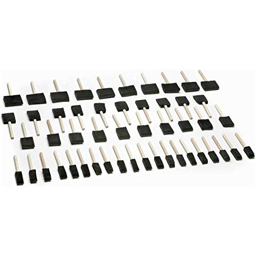 Woodstock D2024 Foam Brush Set, 50-Piece