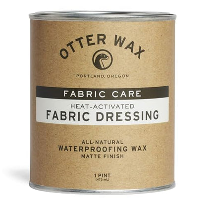 Otter Wax Heat-Activated Fabric Dressing | 1 Pint | Meltable Waterproofing Treatment for Waxed Canvas Jackets & Rain Gear | All-Natural & PFAS-Free Beeswax Protectant | Made in Portland USA - size: 16 Ounce (Pack of 1)