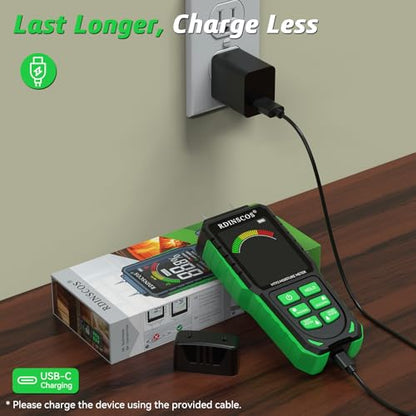 RDINSCOS Moisture Meter for Wood, Walls & Hardwood - color: Black-green