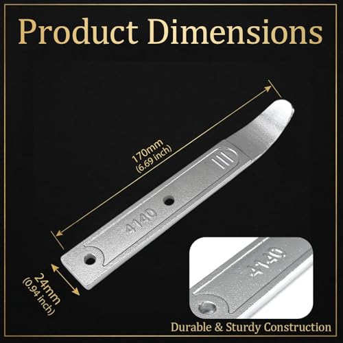2PCS 4140 Steel Pry Bar Tool - 6.7 Inch Pry Bar Removal Tool, Pry Tool Pry Bar, Automotive Panel Removal Tool for Automotive Interior Panel Demolition Flooring Roofing