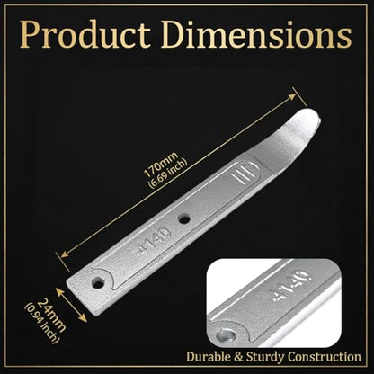 2PCS 4140 Steel Pry Bar Tool - 6.7 Inch Pry Bar Removal Tool, Pry Tool Pry Bar, Automotive Panel Removal Tool for Automotive Interior Panel Demolition Flooring Roofing