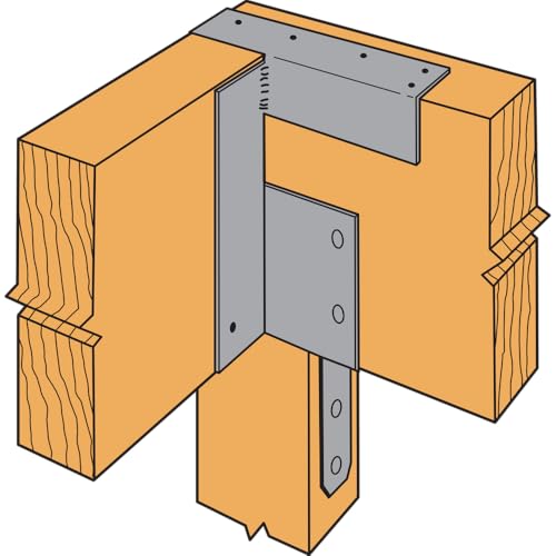 Simpson Strong-Tie ECC46 - ECC End Column Cap for 4X Beam & 6X Post - Heavy-Duty Framing Bracket for Structural Support in Home Improvement Projects (Pack of 4)