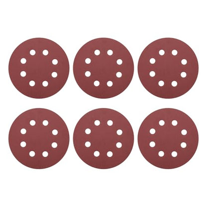 HARFINGTON 20 Pcs 5 Inch Sanding Discs 400 Grit Red Aluminum Oxide 8 Hole - size: 5 Inch(400 Grit)