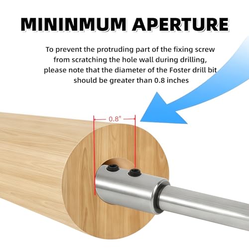 4.5" Forstner Drill Bit Extension Kit, - size: 4.5"