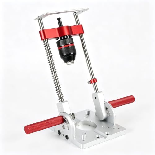 Portable Drill Guide, Multi-Angle Drill Press Attachment with 1/2" Chuck