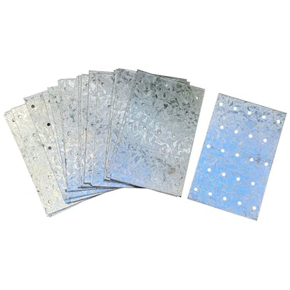 Sandbaggy Tie Plate for Wood (3-1/8" x 5") - Hot Dipped Galvanized Steel - 20 Gauge - 23 Nail Holes (Similar to Simpson Strong-Tie TP35) (3.125" x 5", 50)