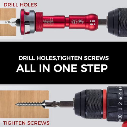 Countersink Drill Bit Set 9-Piece - 82° TCT Carbide Bits - size: Countersink Drill Bit -PRO