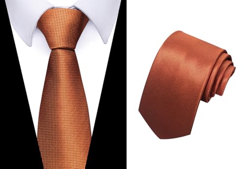 joy alice Tie For Men 6 PCS Necktie Woven Jacquard Neck Ties Set Neck Ties - color: Browngrey Black Yellow