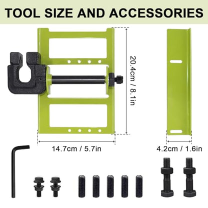 Zihvfzu Vertical Chainsaw Mill Guide for Cutting Lumber and Boards,Green - color: Green