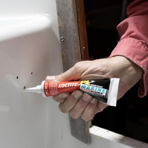 Loctite PL Marine Fast Cure Adhesive Sealants, Waterproof Construction Glue for Fiberglass, Vinyl, Glass & More - 3 fl oz Cartridge, Pack of 12 - size: 12 Pack, style: 3 Ounce Squeeze Tube