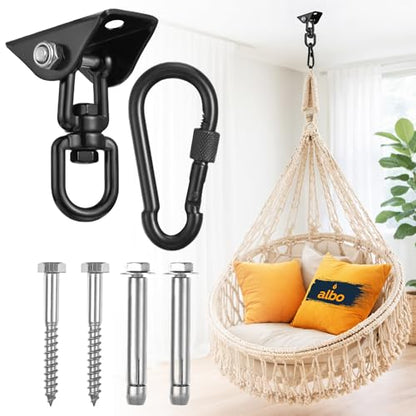 Albo Heavy Duty Ceiling Swing Hangers 2650LBS - color: Black, size: 1 Piece
