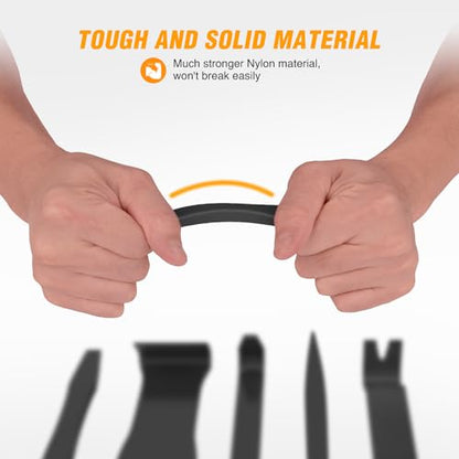 GOOACC 6PCS Auto Trim Removal Tool Kit Black - color: 6pcs Trim Removal Tool Black