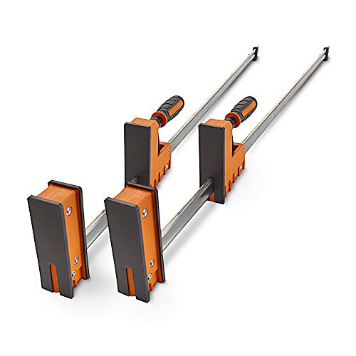 BORA 24" Parallel Clamp Set, 2 Pack of Woodworking Clamps with Rock-Solid, Even Pressure, 571124T - size: 24"