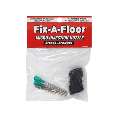 Fix-A-Floor Micro Injection Nozzle Pro Pack for Tile and Floor Repair with Precision Application
