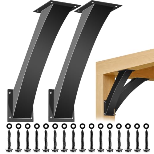 Heavy Duty 45 Arc Degree Angle Support Brackets for 6"×6" Post,2pcs - size: 6"x6"-2 Pack