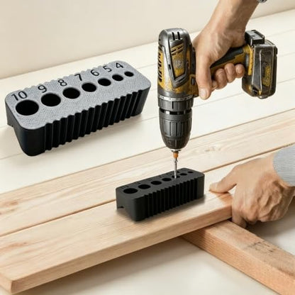 Adjustable Angle Drill Guide Block for Straight Holes Woodworking Drill Jig
