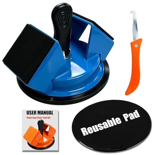Heavy Duty Upgraded Floor Gap Fixer Tool with Reusable Nano-Adhesive Pad - color: Blue