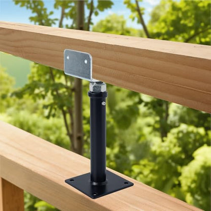 2 Pack U-Shaped Floor Jack - Adjustable Steel Beam Support for 4x2, 4x4, 4x6 Joists Heavy Duty Screw Jack with U-Head Telepost & House Jack.9-13 Inch Adjustment Range. - size: 9-13