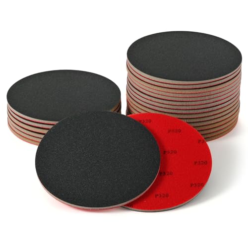 MAXMAN Foam Sanding Pads, 5" Bowling Sanding Pads, 320 Grit for Auto - size: 5 inch, style: 320 Grit