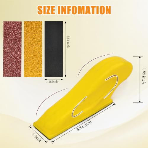 270 PCS Sandpaper Assortment, 80-1000 Grit Mini Detail Sanding Kit