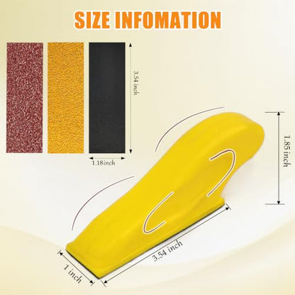 270 PCS Sandpaper Assortment, 80-1000 Grit Mini Detail Sanding Kit