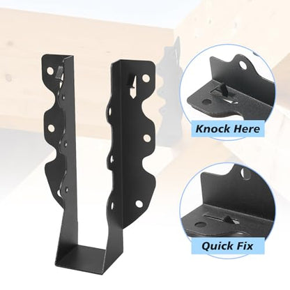 36 Pcs 2"x 8" Joist Hanger|Q235B Steel Face Mount Joist Hangers - size: 36 Pcs, style: 2"x 8"
