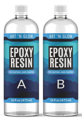 Crystal Clear Epoxy Resin Kit 32oz - Food Safe, UV Resistant, Bubble Free - size: 32 Ounce