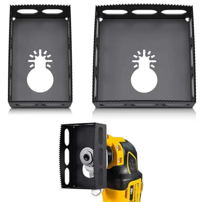 Square Drywall Outlet Cutter for Oscillating Tools, Black, 2 Pack - color: Black