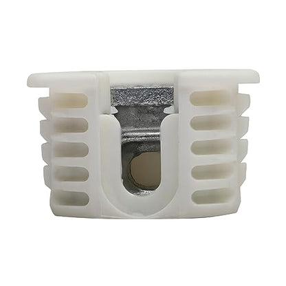 Titus 100 Pack System 6 Cam Connector for 19mm Panel, White Finish, Non-Outrigger, R011WHT - size: 100 Pack, style: White Finish