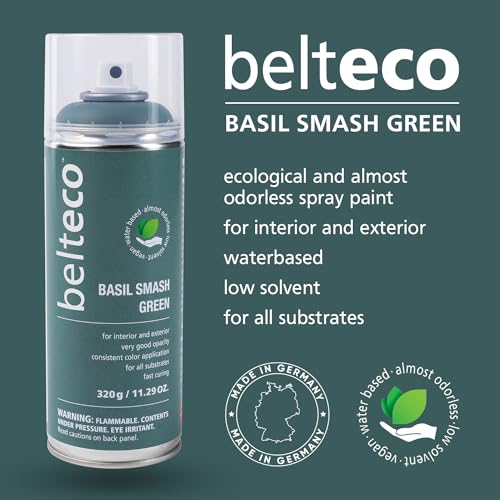 Basil Smash Green Spray Paint | Water-based Spray Paint Green - color: Basil Smash Green, size: 11.29 Ounce (Pack of 1)