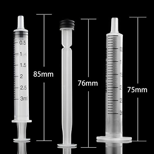 SHAOTONG 3ml/cc Syringe without Needle - 100PACK/Individually wrapped - size: 3ml
