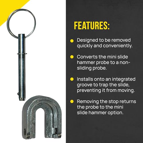 T&T Tools Stop And Pin Mighty Probe Slide Adapter Mini Slide Hammer 1 Pack - size: Stop and Pin