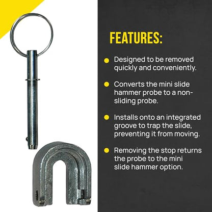T&T Tools Stop And Pin Mighty Probe Slide Adapter Mini Slide Hammer 1 Pack - size: Stop and Pin