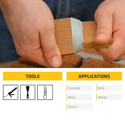 Sikaflex Mortar Fix, Limestone, Polyurethane sealant for Repairing Damaged Mortar, Joints and Gaps. Sealing Mortar Cracks 10.1 fl. oz Cartridge (Pack of 1) - size: 10.1 Fl Oz (Pack of 1)