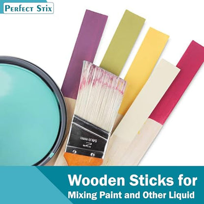 7" Wooden Paint Paddle Sticks/Mixing and Epoxy Sticks - Package of 100ct - size: 7"-Pack of 100ct