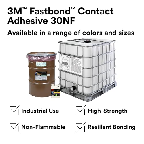 3M Fastbond Contact Adhesive 30NF, Green Color, 1 gal (3.78 L) Can - color: Green, size: ['1 Gallon']
