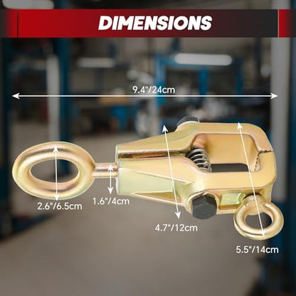Professional 5 Ton 2-Way Auto Body Repair Clamp Kit 3PCS