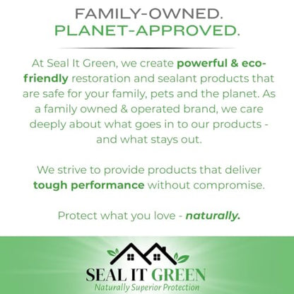 Seal It Green Xtreme BAMBOO Sealer| Plant-Based Wood Sealer | Deep Protection for Decks, Fences, Furniture & Outdoor Structures | Waterproof Exterior Treatment | 1 Gallon, Cedar - color: Cedar