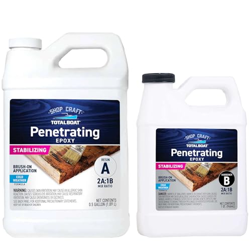 TotalBoat Clear Penetrating Epoxy Wood Sealer - 0.75 Gal Kit, Cold Weather - size: 0.75 Gallon, style: Cold Weather