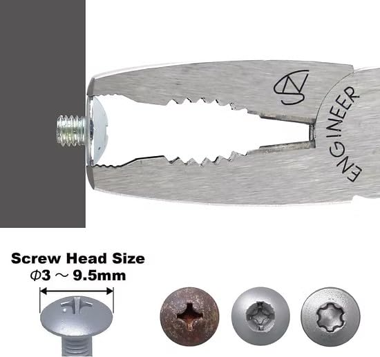 ENGINEER PZ-58 Screw Removal Pliers Stripped Screw Extractor - color: Green