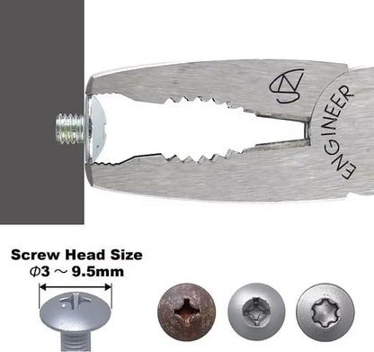 ENGINEER PZ-58 Screw Removal Pliers Stripped Screw Extractor - color: Green