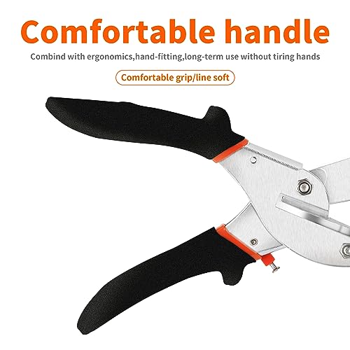 GARTOL 45-135° Adjustable Miter Shears, Quarter Round Cutter for PVC & Trim - size: HD-3101 NB - Shears Without Replacement Blades