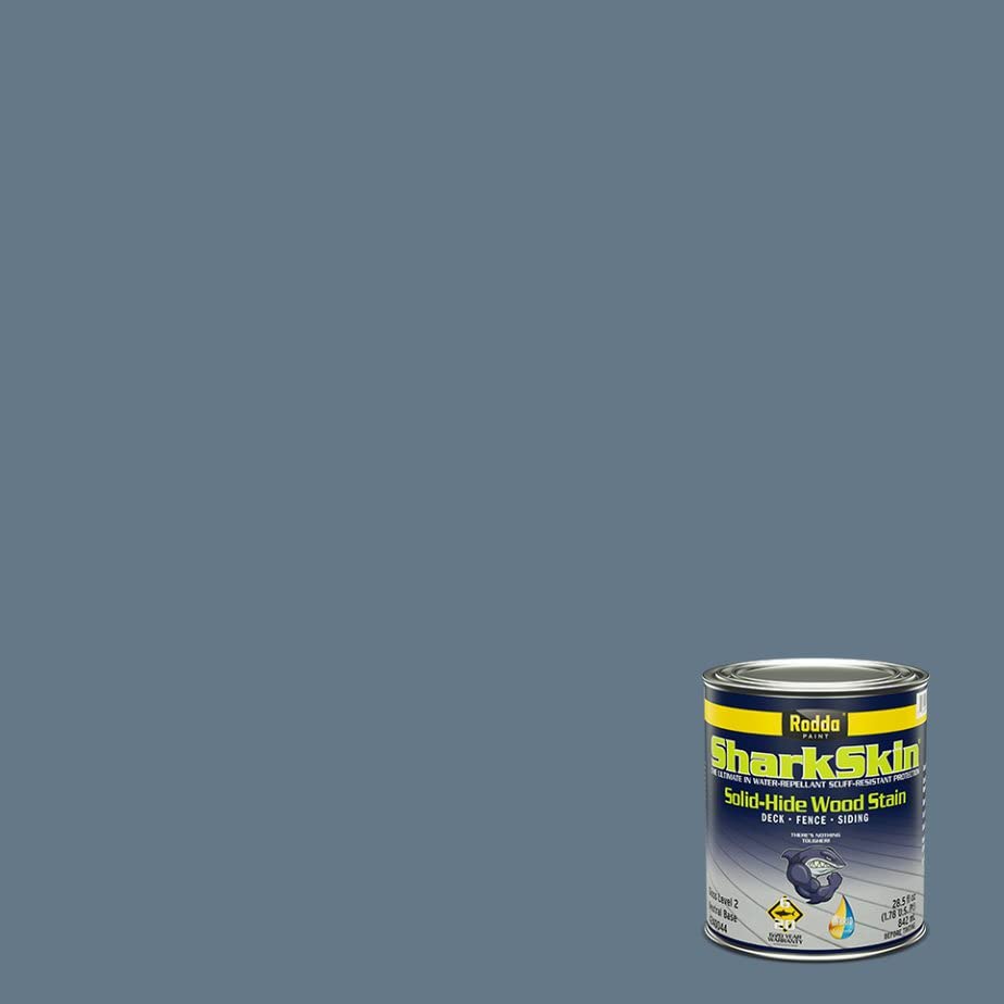 Rodda Paint SharkSkin Deck and Siding Stain, 1 Quart, Tidal - color: Tidal, size: 1 Quarts (Pack of 1)