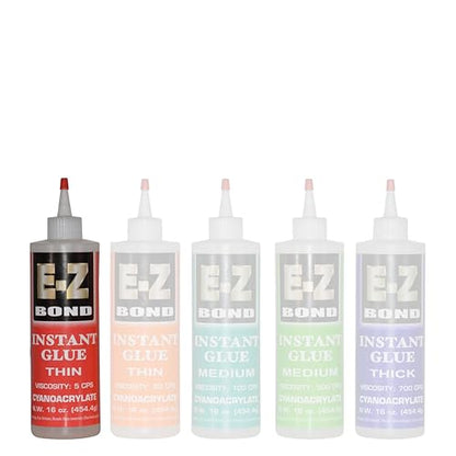 16 oz Professional Grade Instant Glue, Thin Premium Cyanoacrylate, 5 CPS