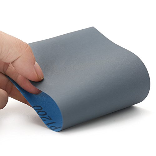 LotFancy 1200 Grit Sandpaper, 45PCS, 9 x 3.6 Dry Wet Sand Paper, Silicon Carbide Sanding Sheet for Metal Automotive Wood Furniture Sanding, Polishing, Finishing - size: 1200Grit