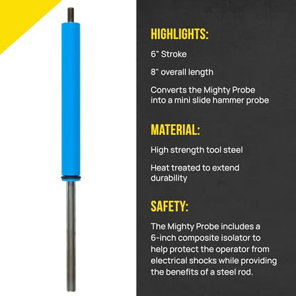 T&T Tools Standard Duty Mighty Probe Slide Adapter - 6" Mini Slide - 1 Pack - size: Standard